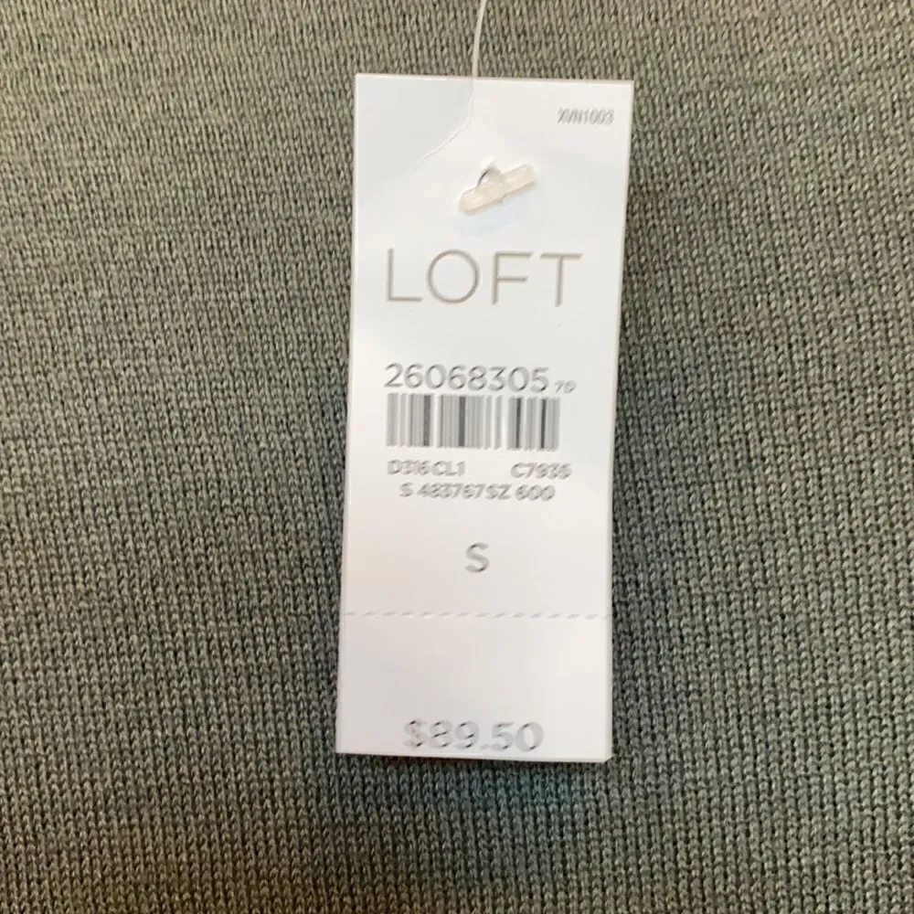 Loft Army Green Swing Dress